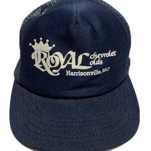 Vintage Royal Car Dealership Snapback Hat trucker